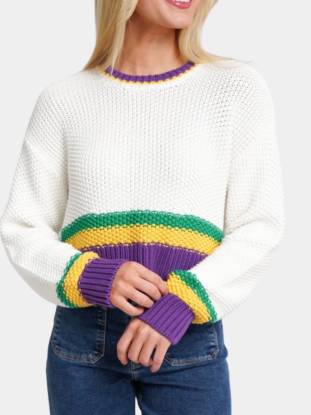 Show Me Your MuMu x Hemline Only One Sweater Mardi Gras Exclusive Medium
